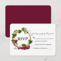 Elegante Waterverf Druivenranken Houten Krans Brui