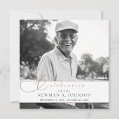 Elegante Waterverf Duif Viering van het Leven Foto Kaart (Voorkant)