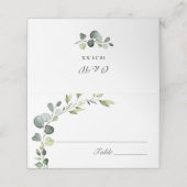 Elegante Waterverf Eucalyptus Bruiloft Boho (Buitenkant ongevouwen)