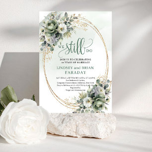 Elegante waterverf Eucalyptus We Still Do uitnodig Kaart