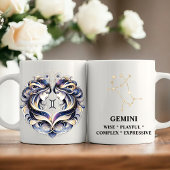 Elegante Waterverf Gemini Zodiac Custom Mok
