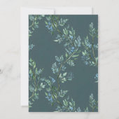 Elegante Waterverf golfclub Kaart (Achterkant)