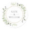 Elegante Waterverf Greenery Wedding Gold Favoriet