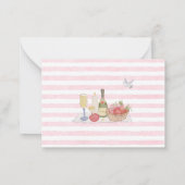 Elegante Waterverf grillige Summer Doodles baby's Notitiekaartje (Achterkant)