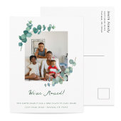 Elegante Waterverf groen adreswijziging Briefkaart