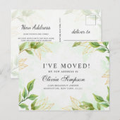 Elegante Waterverf groen bewegende aankondiging (Voorkant / Achterkant)