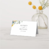 Elegante Waterverf Groen Bladgroen Bruiloft (Achterkant)