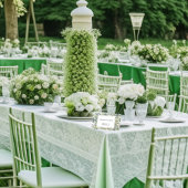 Elegante Waterverf groen bruiloft plaats kaarten