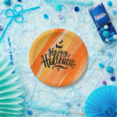 Elegante Waterverf Happy Halloween | Papieren Bord (Feest)