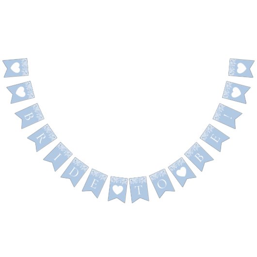 Elegante Waterverf Iets Blauw Bruid om te zijn Vlaggetjes (Alle)