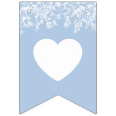 Elegante Waterverf Iets Blauw Vrijgezellenfeest Vlaggetjes (Eerste vlag)