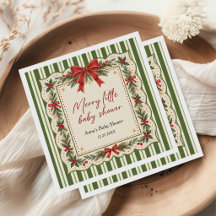 Elegante waterverf kerst baby shower