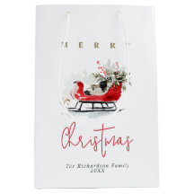 Elegante waterverf Kerst slee 