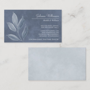 Elegante Waterverf laat stoffig blauw & tinten ach Visitekaartje