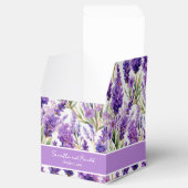 Elegante Waterverf lavendelbloemen gunstboxen Bedankdoosjes (Geopend)
