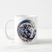 Elegante Waterverf Leo Zodiac Custom Mok (Links)