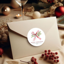 Elegante Waterverf Lint Mistletoe Op Maat Gemaakte