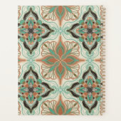 Elegante Waterverf Marokkaanse groene bloem Planner (Achterkant)