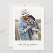 Elegante Waterverf Meadow Wildflower bruiloft Save The Date (Achterkant)