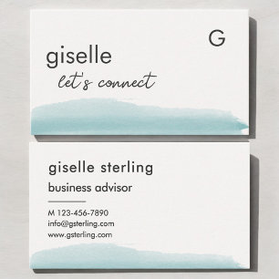 Elegante Waterverf minimalistische moderne profess Visitekaartje