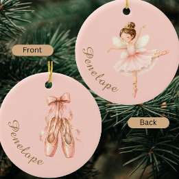 Elegante Waterverf Notenkraker Ballerina Ballet Keramisch Ornament