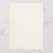 Elegante waterverf olijf trouwmenu menu (Achterkant)