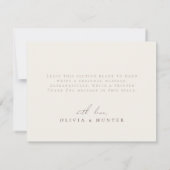 Elegante Waterverf Olijftak Bedankkaart (Achterkant)