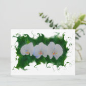Elegante waterverf orchidee schilderij (Staand voorkant)