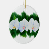 Elegante waterverf orchidee schilderij keramisch ornament (Rechts)