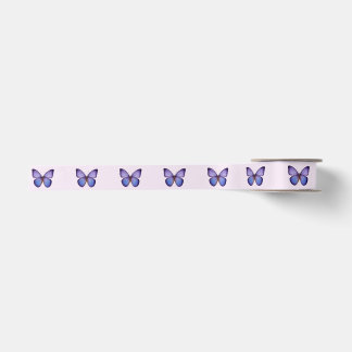 Elegante Waterverf Paarse Vlinder Lint