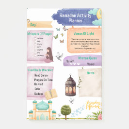 Elegante Waterverf Ramadan activiteitenplanner Post-it® Notes