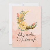 Elegante Waterverf Ramadan Iftar Uitnodiging (Achterkant)