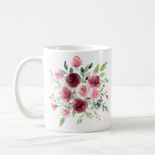 Elegante Waterverf Roos Mok