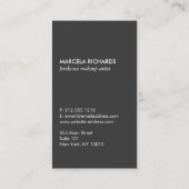 Elegante Waterverf Roze Pioenrozen II Visitekaartje (Achterkant)