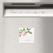 elegante waterverf roze pony behalve de datum magneet (Insitu (Vaatwasser))