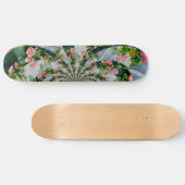 Elegante waterverf roze rozen skateboard (Horizontaal)