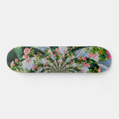 Elegante waterverf roze rozen skateboard (Horizontaal)