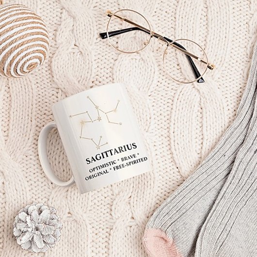 Elegante Waterverf Sagittarius Zodiac Custom Mok