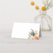 Elegante Waterverf Succulent Bruiloft (Achterkant)