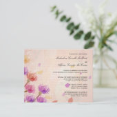 Elegante Waterverf Tulpen Formele bruiloft uitnodi Kaart (Staand voorkant)