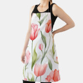 Elegante Waterverf Tulpen Schort (Insitu)