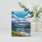 Elegante waterverf van Washington DC Briefkaart (Staand voorkant)