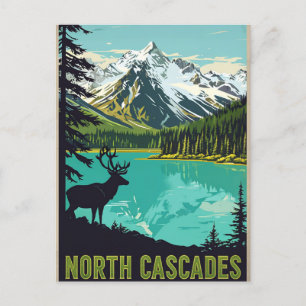 Elegante  waterverf van Washington DC Briefkaart