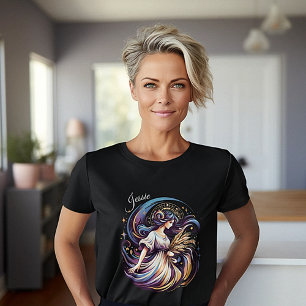 Elegante Waterverf Virgo Zodiac Custom T-shirt