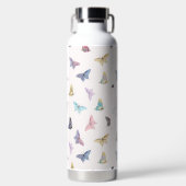 Elegante Waterverf vlinders mooi design Waterfles (Voorkant)