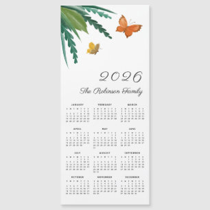 Elegante Waterverf Vlinders Mooie Kalender 2026