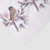 Elegante Waterverf Vogelpatroon Gift Decoupage Tissuepapier (Detail)