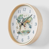 Elegante  Waterverf Wereldkaart (Hoek)