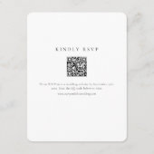 Elegante Waterverf wijngaard Details RSVP QR Code Informatiekaartje (Achterkant)