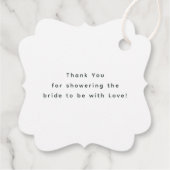 Elegante Waterverf Wildbloemen Dank u bruiloft Bedankjes Labels (Achterkant)